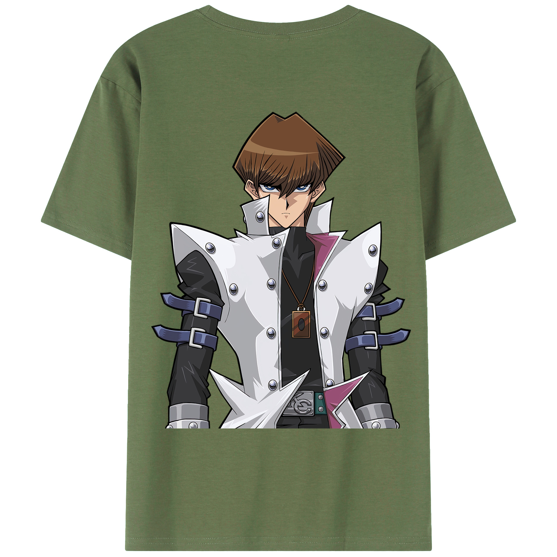 （画像用） 遊☆戯☆王 Yu-Gi-Oh! 綿100％ メンズ半袖Tシャツ（バックプリント） 通気性